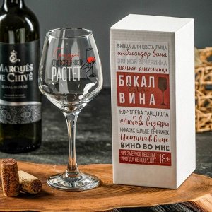 Бокал для вина «Градус ответственности» 350мл