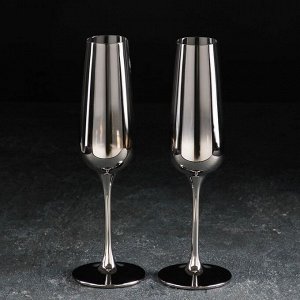 Набор бокалов для шампанского Magistro «Градиент», 250 мл, 7,5x26 см, 2 шт