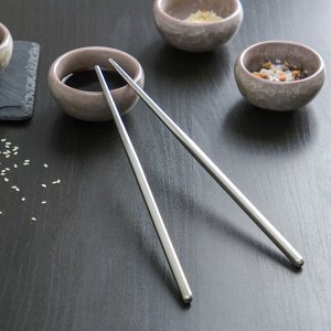 Палочки для суши Bacchette, h=21 см, цвет серебряный