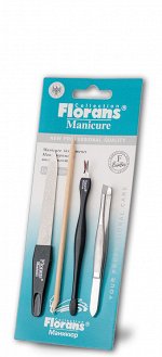 Florans Набор F906 Пилка+зауценцы+палочка д/кутикулы+пинцет *60*