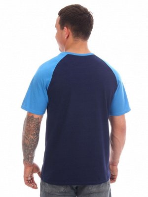 "Горизонт" футболка мужская, синий