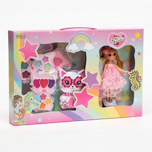 Набор косметики для девочки «Кошечка и куколка»
