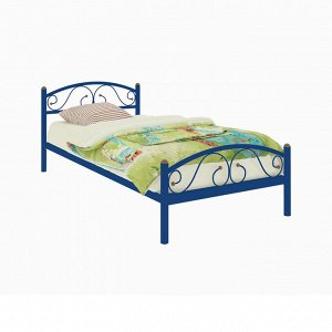 Кровать «Вероника Мини Плюс», 800 ? 1900 мм, металл, цвет синий