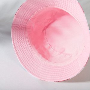 Панама детская MINAKU "Арбуз" цвет белый/розовый, р-р 52