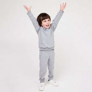 Спортивный костюм для мальчика, цвет серый, рост 86 см