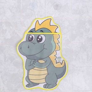Сетка для хранения игрушек в ванной на присосках «Динозаврик»