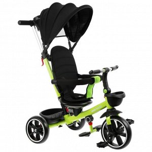 Велосипед трехколесный Micio Veloce +,колеса EVA 10"/8", цвет салатовый