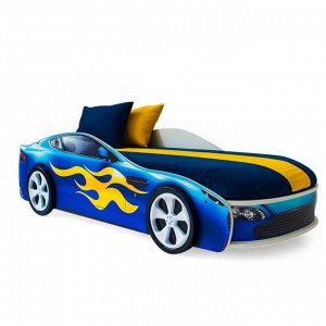 Детская кровать-машина "Бондмобиль синий"
