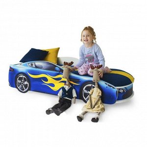 Детская кровать-машина "Бондмобиль синий"