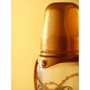 Бутылочка для кормления «Little lady» классическая, с ручками, 250 мл, Золотая коллекция
