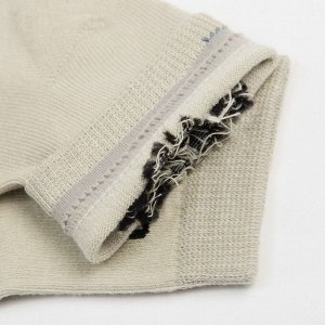 Носки детские, цвет бежево-серый, размер 12 (19-20)