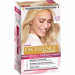 L'Oreal Paris Стойкая крем-краска для волос "Excellence", оттенок 10.13, Легендарный блонд