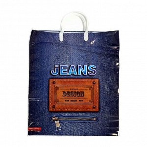 Пакет с пластмассовыми ручками "Jeans"