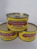 Печень и икра минтая натуральные Норд Фиш(Камчатка)