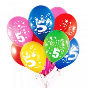 Воздушные шары пастель "5 лет"