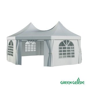 Тент садовый Green Glade 1052 2,5х2,5х2,5х2,5х3,4м полиэстер (2 коробки)