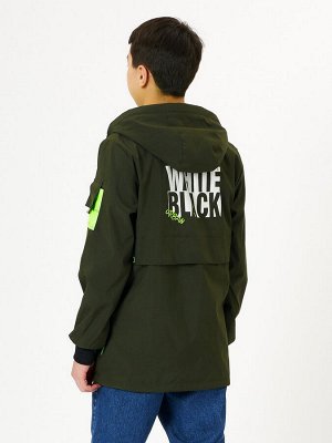 Куртка двусторонняя для мальчика цвета хаки 236Kh