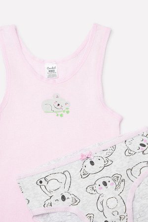 Комплект для девочки Crockid К 1161 нежно-розовый + забавные коалы