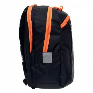 Рюкзак молодёжный Calligrata "Токсик", 44 х 30 х 17 см, эргономичная спинка, чёрный/оранжевый