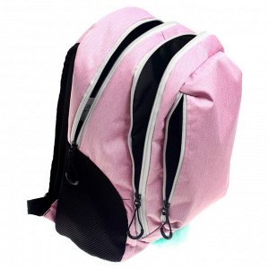 Рюкзак молодёжный Calligrata "Тейди", 44 х 28 х 18 см, эргономичная спинка, розовый