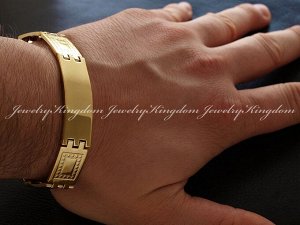 Арт # 1804 Браслет "JEWELRY KINGDOM"
Металлический с золотым напылением 14К по технологии IPG
Длина :  21.5 см
Антиаллергичные материалы.