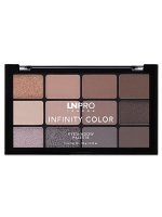 LN  Набор теней для век Infinity Color тон 104, коричнево-графитовая гамма  NEW