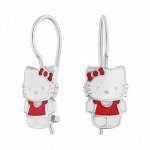 Серебряные серьги &quot;Hello Kitty&quot;