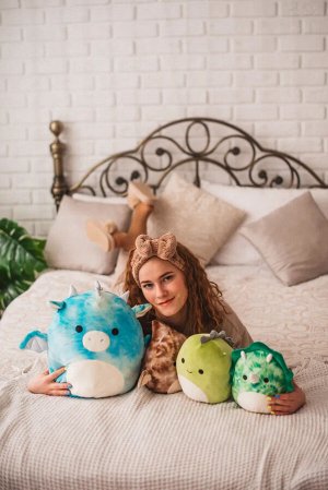 Сквишмэллоус Игр мягконабив 20 см Трицератопс Рося TM Squishmallows