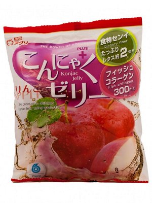 Желе “Yukiguni Aguri” порционное Конняку со вкусом яблока (16г х6шт) 96г