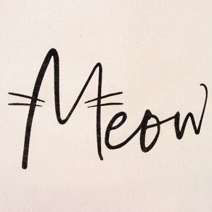 Сумка-шопер Meow, 35х0,5х40 см, отд без молнии, без подкладки, цвет бежевый