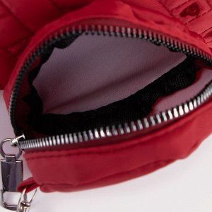 Рюкзак на молнии, наружный карман, 2 боковых кармана, кошелёк, цвет красный