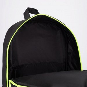 Рюкзак из искусственной кожи , 41 х 28 х 10 см, цвет чёрный