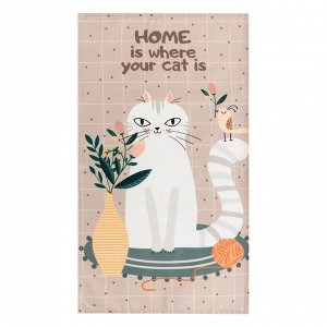 Набор подарочный Meow: полотенце, кисть
