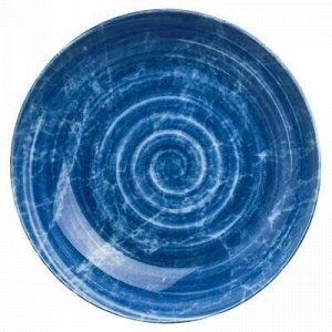 Тарелка глубокая фарфоровая "Иллюзия" д205мм, 700мл, форма "Универсал", синий (Беларусь)