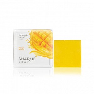 Натуральное твёрдое мыло ручной работы с ароматом манго SHARME SOAP, 80 г