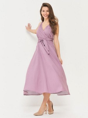 Сарафан женский 7221-30032   Ш85 розовый горошек