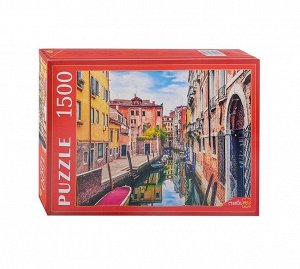 Рыжий кот. Пазлы 1500 эл. арт.0624 "Италия. Яркая улица в Венеции"