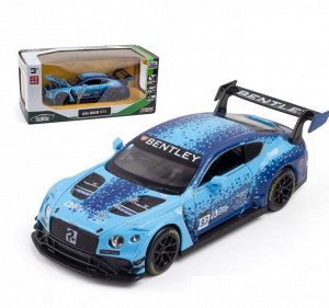 Модель мет. "Bentley Continental GT3" 1:32 инерц. свет,звук. откр. двери и капот арт.664998/71373