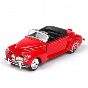 Модель мет. "Lincoln Zephyr retro" 1:38 инерц. свет, звук, открыв двери арт.36063/71365