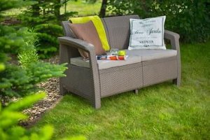 Диван двухместный Corfu Love Seat (капучино)