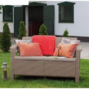 Диван двухместный Corfu Love Seat (капучино)