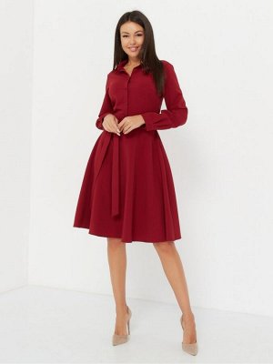 SHIRT Платье-рубашка/бордовый