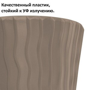 Prosperplast Кашпо для цветов SANDY DBSP400-7529U мокко 2 предмета 18 и 37л