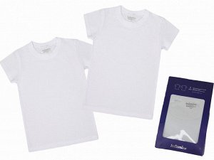 Белая детская футболка 12820 K (2штуки)