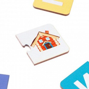 Обучающий набор «Сколько букв в алфавите?», парные пазлы + картонная книга с окошками
