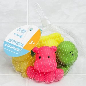 Крошка Я Набор резиновых игрушек для игры в ванне «Улыбашки», 5шт
