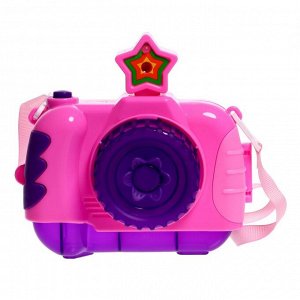 Фотоаппарат-проектор «Милой принцессе», звук, свет, цвет розовый