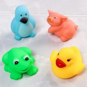 Набор игрушек для игры в ванне «Друзья 3», 8 шт, цвет МИКС