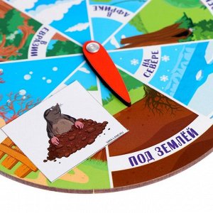 Настольная игра «Учим животных и места их обитания»
