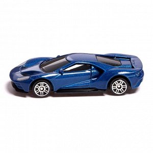 Машина металлическая FORD GT, 1:64, цвет синий